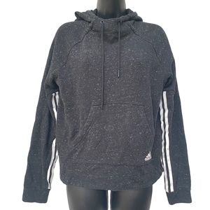 Adidas Black Gray Hoodie - size S